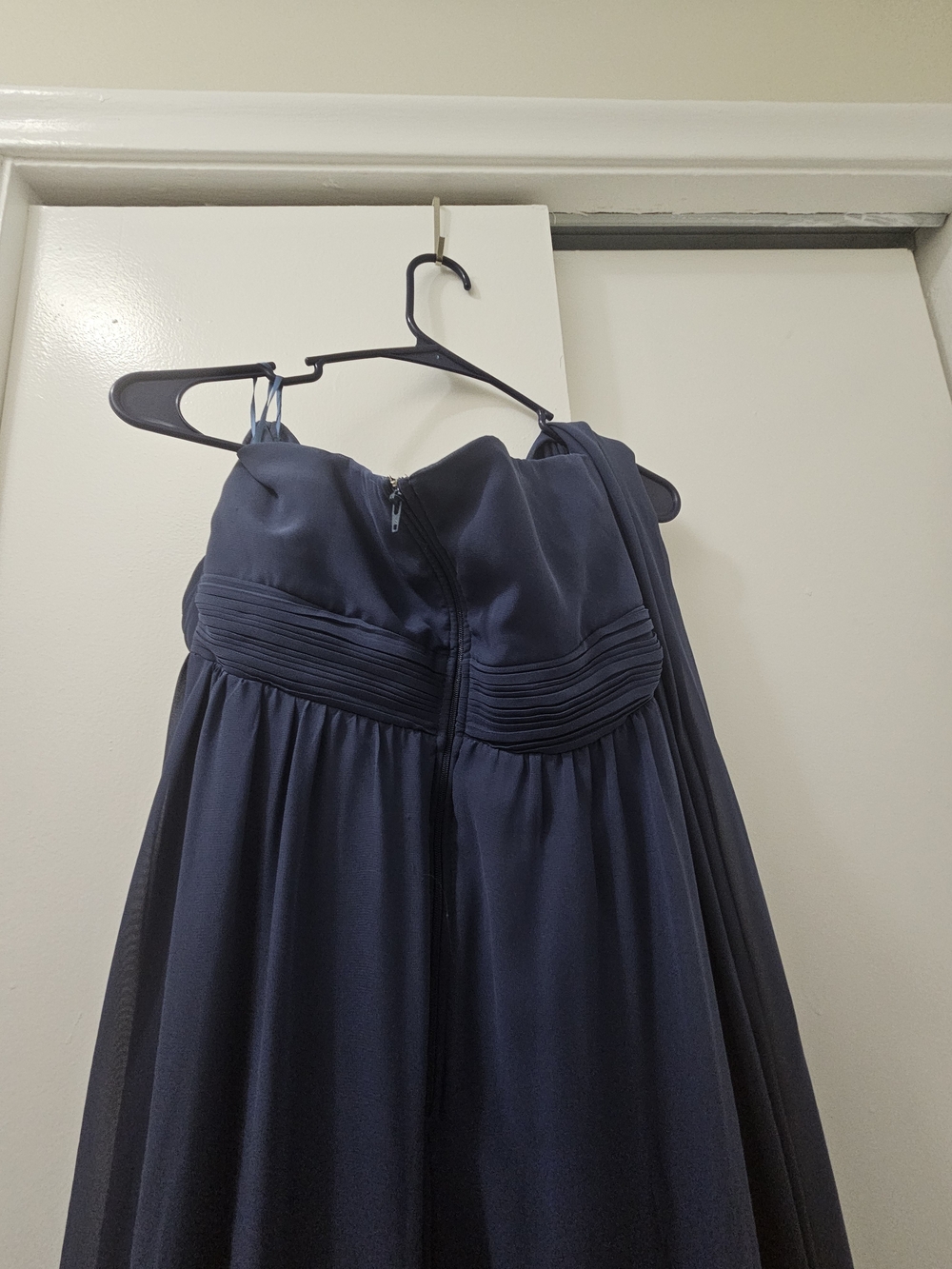Birdy Grey Navy Sweetheart Chiffon Prom Gown XL #prom #chiffon
